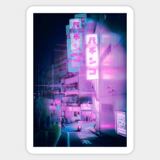 Neon Tokyo Street Sticker